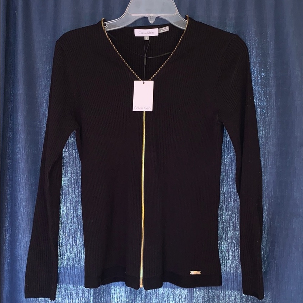 Zip up Calvin Klein Cardigan NWT
